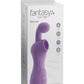 Fantasy For Her Tease N' Please Her USB Rechargeable Silicone Clitoral Stimulator Waterproof - Purple - 6.5in