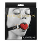 Fashion and Fetish Katherine Silicone Ball Gag - Black/Red