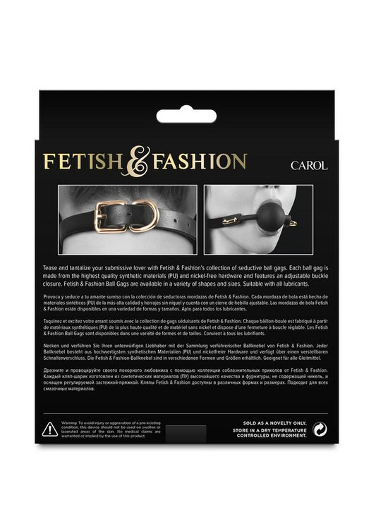 Fetish and Fashion Carol Silicone Ball Gag