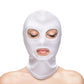 Fetish and Fashion Eyes Andamp; Mouth Hood - White - One Size