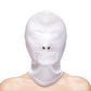 Fetish and Fashion Zippered Mouth Hood - White - One Size