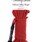 Fetish Fantasy Series Deluxe Silky Rope - Red - 32ft