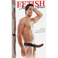 Fetish Fantasy Series Hollow Strap-On Dildo and Adjustable Harness - Chocolate - 8in