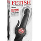 Fetish Fantasy Series Pogo Thruster Rechargeable Silicone Rabbit Vibrator - Black