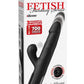 Fetish Fantasy Series Sonix Rechargeable Silicone Thruster Rabbit Vibrator - Black