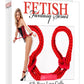 Fetish Fantasy Silk Rope Love Cuffs - Red
