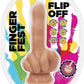 Finger Fest Flip Off Silicone Dildo - Vanilla