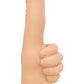 Finger Fest Thumbs Up Silicone Dildo - Vanilla