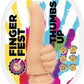 Finger Fest Thumbs Up Silicone Dildo - Vanilla