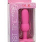 First Time Vibrating Beaded Silicone Rechargeable Probe - Pink