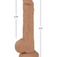 Fleshstixxx Dual Density Silicone Bendable Dong with Balls