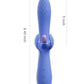 Fortexa Kinky Finger Flapping Rechargeable Silicone Clit and G-Spot Vibrator with App Control