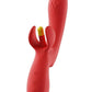 Fortexa Kinky Finger Flapping Rechargeable Silicone Clit and G-Spot Vibrator with App Control - Yellow