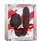 French Kiss Elite Romeo Rechargeable Silicone Vibrator with Clitoral Stimulator - Black