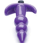 Frisky Bubbling Purple Ribbed Anal Plug