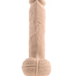 Full Monty Silicone Rechargeable Realistic Dildo with Remote - Vanilla - 9in