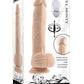 Full Monty Silicone Rechargeable Realistic Dildo with Remote - Vanilla - 9in