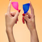 Explore Kit Silicone Menstrual Cup Set - A/B - Pink/Ultramarine
