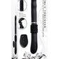 G-Force Thruster Silicone Rechargeable Vibrator with Remote Control - Black