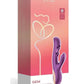 Gem Pressure Sensing App-Controlled Twin Balls Rabbit Vibrator - Gold/Purple