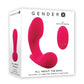 Gender X All About The Bass Rechargeable Silicone Vibrator with Remote - Red