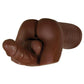 Gender X Backdoor Bash Stroker with Vibrating Cock Ring - Chocolate