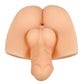 Gender X Backdoor Bash Stroker with Vibrating Cock Ring - Vanilla