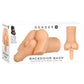 Gender X Backdoor Bash Stroker with Vibrating Cock Ring - Vanilla
