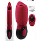 Gender X Body Kisses Rechargeable Silicone Vibrating Suction Massager - Black/Red