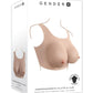 Gender X Breast Plate Silicone D Cup - Vanilla