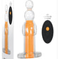 Gender X Orange Dream Silicone Rechargeable Beads with Remote Control - Clear/Orange