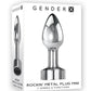 Gender X Rockin Rechargeable Metal Mini Plug - Metal/Silver