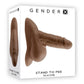 Gender X Silicone Realistic Stand to Pee Funnel - Chocolate