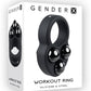 Gender X Workout Silicone Training Cock Ring - Black