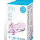 Glas Blossom Ring Glass Anal Plug - Pink