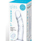 Glas Curved Realistic Glass Dildo with Veins - Clear - 7in