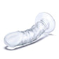 Glas Curved Realistic Glass Dildo with Veins
