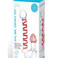 Glas Mr. Swirly Set with Glass Kegal Balls - Clear/Red - 4 Piece