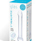 Glas Realistic Head Glass Dildo - Clear - 7in
