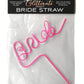 Glitterati Bride Twisty Straw - Pink