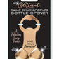 Glitterati Penis Bottle Opener - Black/Rose Gold