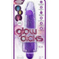 Glow Dicks Molly Glitter Vibrator - Glow In The Dark/Purple