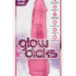 Glow Dicks The Banger Vibrating Dildo - Glow In The Dark/Pink - 9in