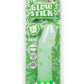 Glow Stick Leaf Silicone Glow In The Dark Dildo with Suction Base - Green