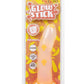 Glow Stick Mushroom Silicone Glow In The Dark Dildo with Suction Base - Orange