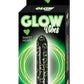 Glow Vibes Sweet Heart Rechargeable Glow In The Dark Bullet - Black/Glow In The Dark/Green