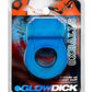 Glowdick Silicone Cockring with Led - Blue Ice - Blue