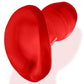 Glowhole 1 Hollow Buttplug with Led Insert - Small - Red Morph