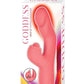 Goddess Heat Up Rechargeable Silicone Tapping Massager - Coral/Orange
