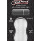Goodhead Helping Head Pro Vibrating Masturbator with Bullet - Frost/White